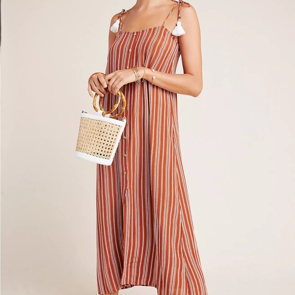 Faithfull The Brand X Anthropologie Arrieta Maxi Dress Size 2 - Picture 1 of 9